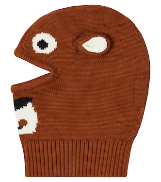 Masque de ski Bear en coton et laine | Stella McCartney Kids