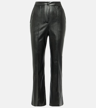 Queva faux leather flared pants | Max Mara