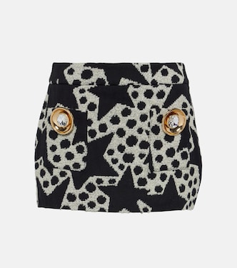 Minifalda de mezcla de algodón en jacquard | Area