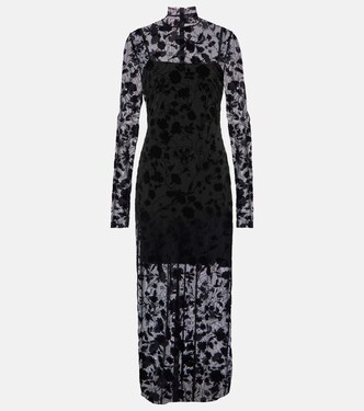 Floral tulle midi dress | Givenchy