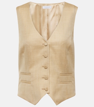 Wool, silk and linen vest | Gabriela Hearst