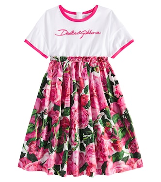 Abito in popeline di cotone | Dolce&Gabbana Kids