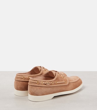 Palm Avenue suede boat shoes | Valentino Garavani