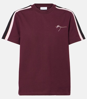 T-shirt in jersey di cotone con logo | Ferragamo