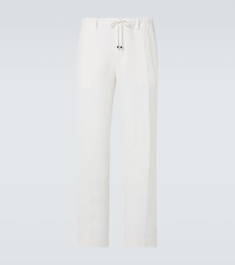 Linen, wool, silk, and cashmere suit pants | Dries Van Noten