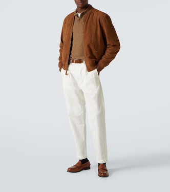 Bomber in suede con logo | Polo Ralph Lauren