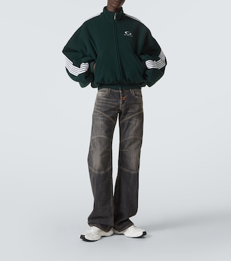 Distressed low-rise wide-leg jeans | Balenciaga