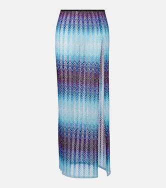 Zig Zag lamé maxi skirt | Missoni