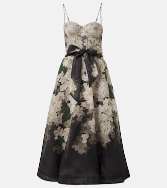 Bustier-Kleid Balance aus Leinen und Seide | Zimmermann