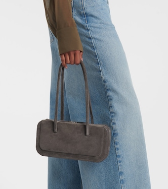 Lagune Bowling Mini suede shoulder bag | Aesther Ekme