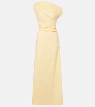 One-Shoulder-Maxikleid Phare aus Baumwolle | Staud