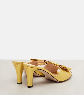 Bowow metallic leather mules | Valentino Garavani