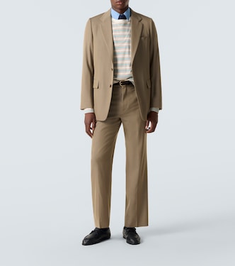 Wool gabardine suit pants | Auralee