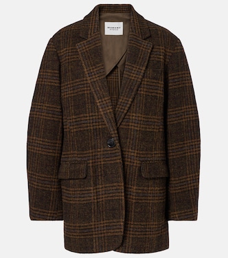 Gesina checked virgin wool blazer | Marant Etoile