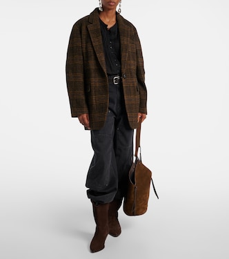 Gesina checked virgin wool blazer | Marant Etoile