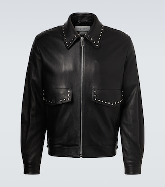 Studded leather jacket | McQueen