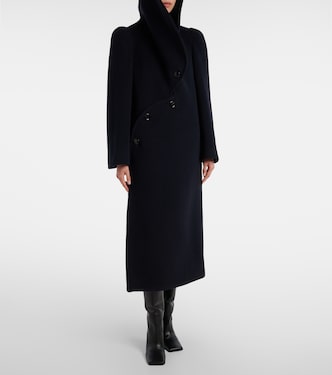 Asymmetric wool coat | Alaïa
