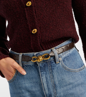Cinturón Knot de piel Intrecciato | Bottega Veneta