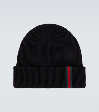 Web Stripe wool beanie | Gucci