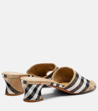 Mules Sloane 45 con Burberry Check | Burberry