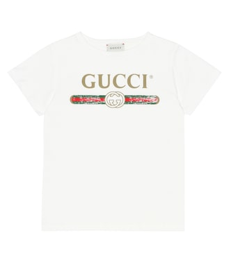 T-shirt in cotone con logo | Gucci Kids