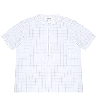 Cesar checked seersucker shirt | Bonpoint