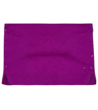 Top de lana de punto bandeau | Coperni