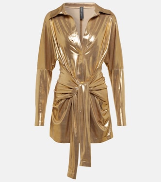 Metallic minidress | Norma Kamali