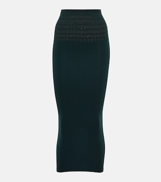 Cutout technical midi skirt | Alaïa