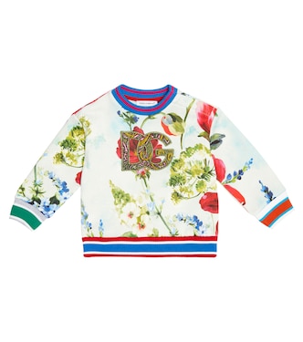 Baby - Felpa in cotone con stampa | Dolce&Gabbana Kids