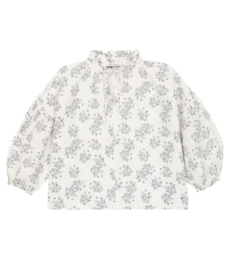 Bedruckte Bluse Olivia aus Leinen | The New Society