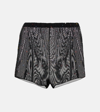 Shorts in tulle con cristalli | Oséree