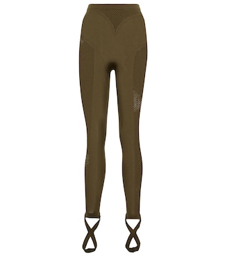 Leggings de punto fino y malla | The Attico