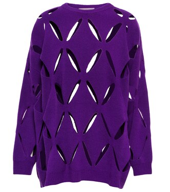 Pullover in lana vergine con cut-out | Valentino