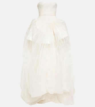 Bridal - Abito lungo Emory in organza di seta | Danielle Frankel
