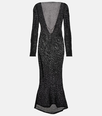 Open-back embellished maxi dress | Tom Ford