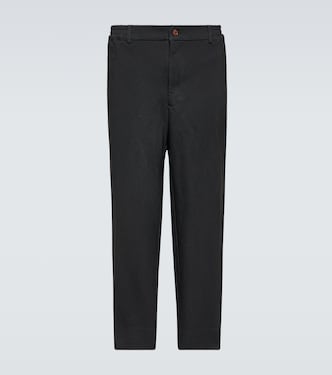 Pantalones cropped de tiro medio | Comme des Garçons Homme Deux