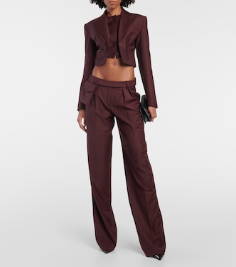Cropped-Blazer Sylva aus Wolle | Aya Muse