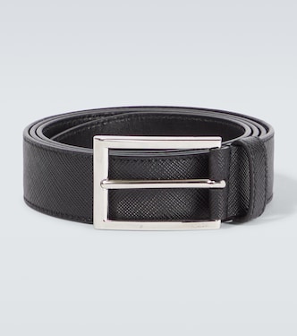 Logo Saffiano leather belt | Prada