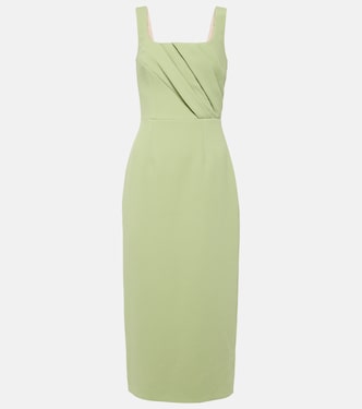 Vestido midi Arina de crepé plisado | Emilia Wickstead