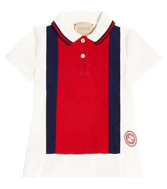Baby Web cotton piqué dress | Gucci Kids