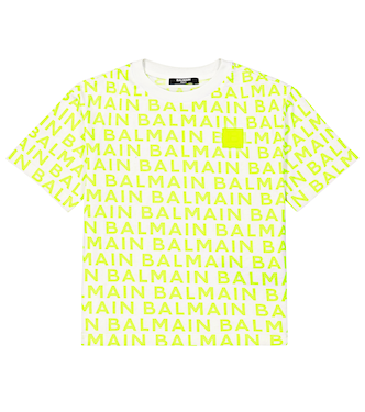 Camiseta de jersey de algodón con logo | Balmain Kids