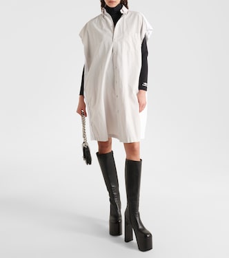 Oversize-Hemdblusenkleid aus Baumwolle | Balenciaga