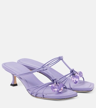 ميولز من الجلد بتزيين Jemma 50 | Jimmy Choo