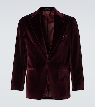 Blazer aus Baumwollsamt | Rubinacci