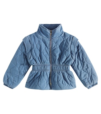 Wattierte Jacke Ema aus Denim | C'era Una Volta