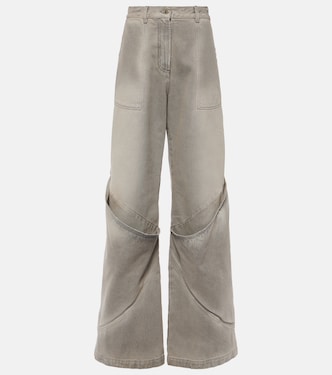 Jeans a gamba larga e vita bassa | The Attico