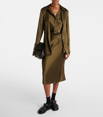 Chemise Brunel en satin de soie | Joseph