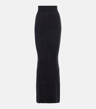 Jupe longue Pillar en alpaga et laine mélangés | Rick Owens