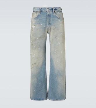 2021M mid-rise printed wide-leg jeans | Acne Studios